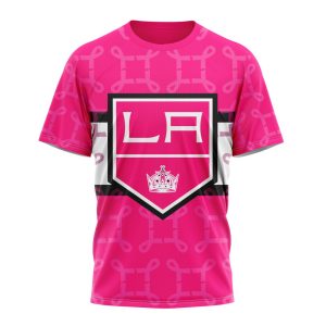 Personalized NHL Los Angeles Kings I Pink I Can! In October We Wear Pink Breast Cancer Unisex Tshirt TS5338