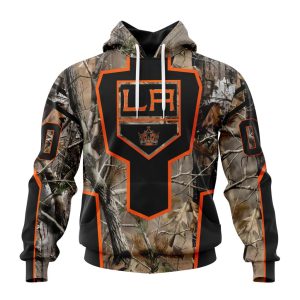 Personalized NHL Los Angeles Kings Special Camo Realtree Hunting Unisex Pullover Hoodie