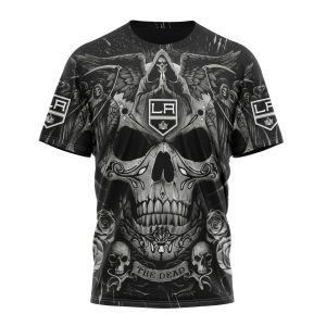 Personalized NHL Los Angeles Kings Special Design With Skull Art Unisex Tshirt TS5353