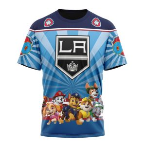 Personalized NHL Los Angeles Kings Special Paw Patrol Kits Unisex Tshirt TS5357