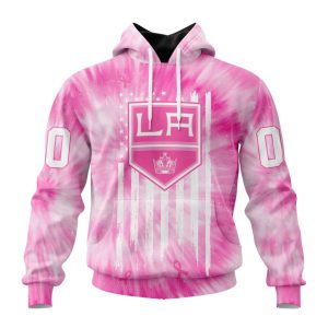Personalized NHL Los Angeles Kings Special Pink Tie-Dye Unisex Pullover Hoodie