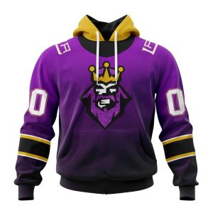 Personalized NHL Los Angeles Kings Special Retro Gradient Design Unisex Pullover Hoodie