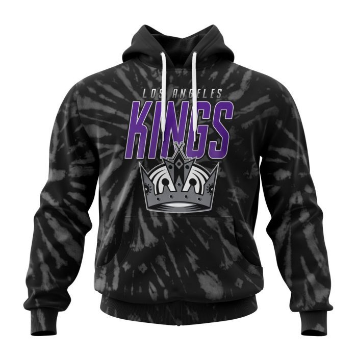 Personalized NHL Los Angeles Kings Special Retro Vintage Tie - Dye Unisex Pullover Hoodie