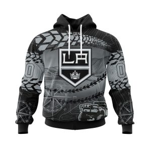 Personalized NHL Los Angeles Kings Specialized Off - Road Style Unisex Pullover Hoodie