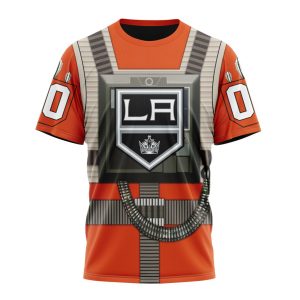 Personalized NHL Los Angeles Kings Star Wars Rebel Pilot Design Unisex Tshirt TS5382