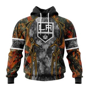 Personalized NHL Los Angeles Kings With Camo Concepts For Hungting In Forest Unisex Pullover Hoodie