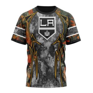 Personalized NHL Los Angeles Kings With Camo Concepts For Hungting In Forest Unisex Tshirt TS5384