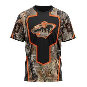 Personalized NHL Minnesota Wild Special Camo Realtree Hunting Unisex Tshirt TS5405