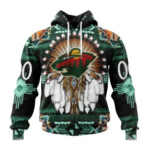 Personalized NHL Minnesota Wild Special Native Costume Design Unisex Pullover Hoodie