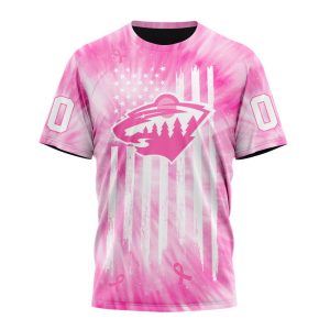 Personalized NHL Minnesota Wild Special Pink Tie-Dye Unisex Tshirt TS5417