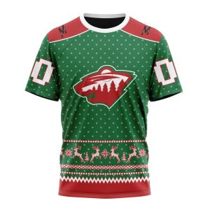 Personalized NHL Minnesota Wild Special Ugly Christmas Unisex Tshirt TS5422