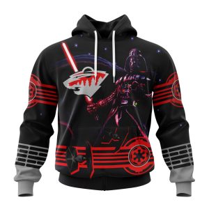 Personalized NHL Minnesota Wild Specialized Darth Vader Version Jersey Unisex Pullover Hoodie