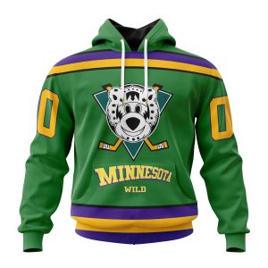 Personalized NHL Minnesota Wild Specialized Design X The Mighty Ducks Unisex Pullover Hoodie