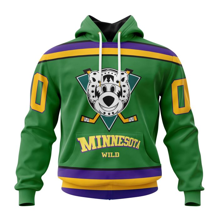 Personalized NHL Minnesota Wild Specialized Design X The Mighty Ducks Unisex Pullover Hoodie