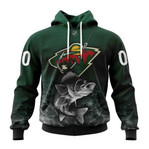 Personalized NHL Minnesota Wild Specialized Fishing Style Unisex Pullover Hoodie