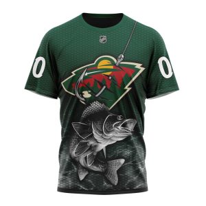 Personalized NHL Minnesota Wild Specialized Fishing Style Unisex Tshirt TS5430