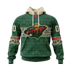 Personalized NHL Minnesota Wild Specialized Native Concepts Unisex Pullover Hoodie