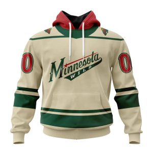Personalized NHL Minnesota Wild Specialized Unisex Kits With Retro Concepts Unisex Pullover Hoodie