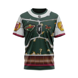 Personalized NHL Minnesota Wild X Boba Fett's Armor Unisex Tshirt TS5447