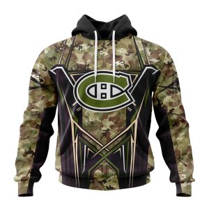 Personalized NHL Montreal Canadiens Special Camo Color Design Unisex Hoodie