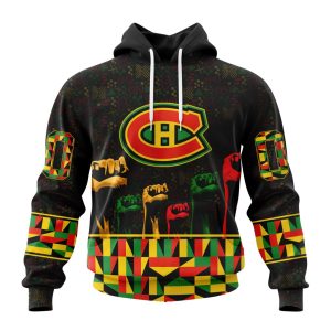 Personalized NHL Montreal Canadiens Special Design Celebrate Black History Month Unisex Pullover Hoodie
