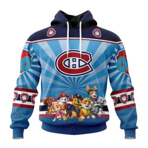 Personalized NHL Montreal Canadiens Special Paw Patrol Kits Unisex Pullover Hoodie