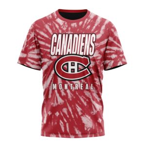 Personalized NHL Montreal Canadiens Special Retro Vintage Tie - Dye Unisex Tshirt TS5477
