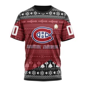 Personalized NHL Montreal Canadiens Special Star Trek Design Unisex Tshirt TS5479