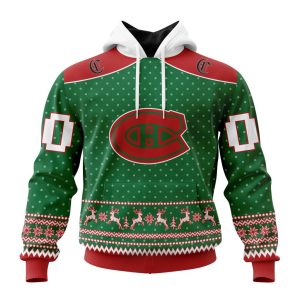 Personalized NHL Montreal Canadiens Special Ugly Christmas Unisex Pullover Hoodie