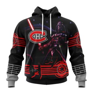 Personalized NHL Montreal Canadiens Specialized Darth Vader Version Jersey Unisex Pullover Hoodie