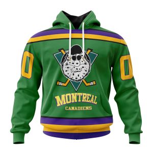 Personalized NHL Montreal Canadiens Specialized Design X The Mighty Ducks Unisex Pullover Hoodie