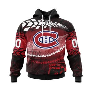 Personalized NHL Montreal Canadiens Specialized Off - Road Style Unisex Pullover Hoodie