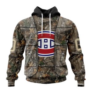 Personalized NHL Montreal Canadiens Vest Kits With Realtree Camo Unisex Pullover Hoodie