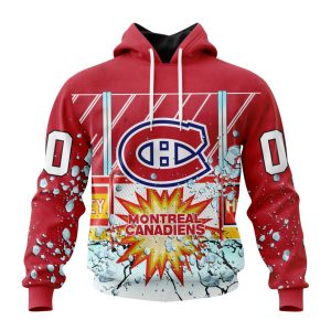 Personalized NHL Montreal Canadiens With Ice Hockey Arena Unisex Pullover Hoodie