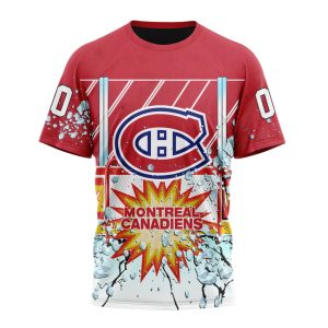 Personalized NHL Montreal Canadiens With Ice Hockey Arena Unisex Tshirt TS5503