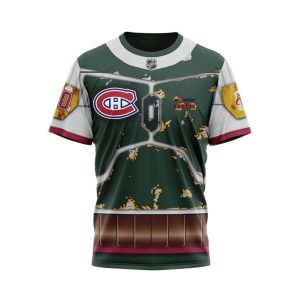 Personalized NHL Montreal Canadiens X Boba Fett's Armor Unisex Tshirt TS5505