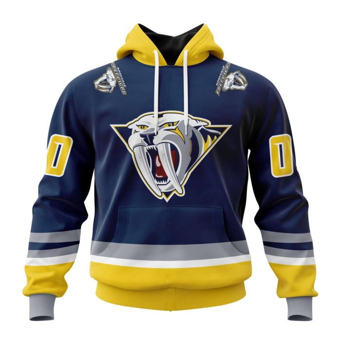 Personalized NHL Nashville Predators Special Reverse Retro Redesign Unisex Pullover Hoodie