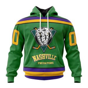 Personalized NHL Nashville Predators Specialized Design X The Mighty Ducks Unisex Pullover Hoodie