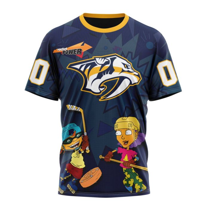 Personalized NHL Nashville Predators Specialized For Rocket Power Unisex Tshirt TS5547