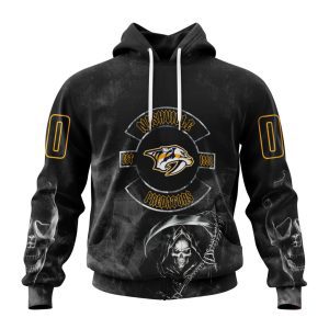 Personalized NHL Nashville Predators Specialized Kits For Rock Night Unisex Pullover Hoodie