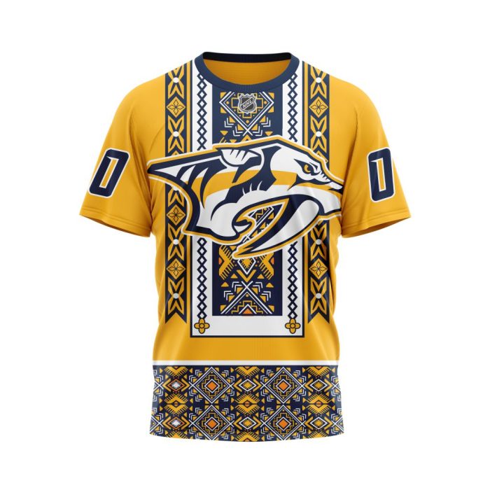 Personalized NHL Nashville Predators Specialized Native Concepts Unisex Tshirt TS5551