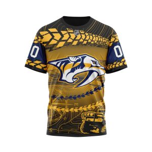 Personalized NHL Nashville Predators Specialized Off - Road Style Unisex Tshirt TS5552