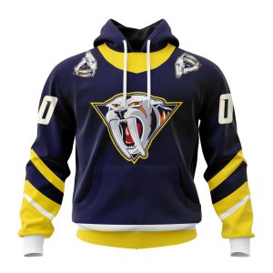 Personalized NHL Nashville Predators Specialized Unisex Kits With Retro Concepts Unisex Pullover Hoodie