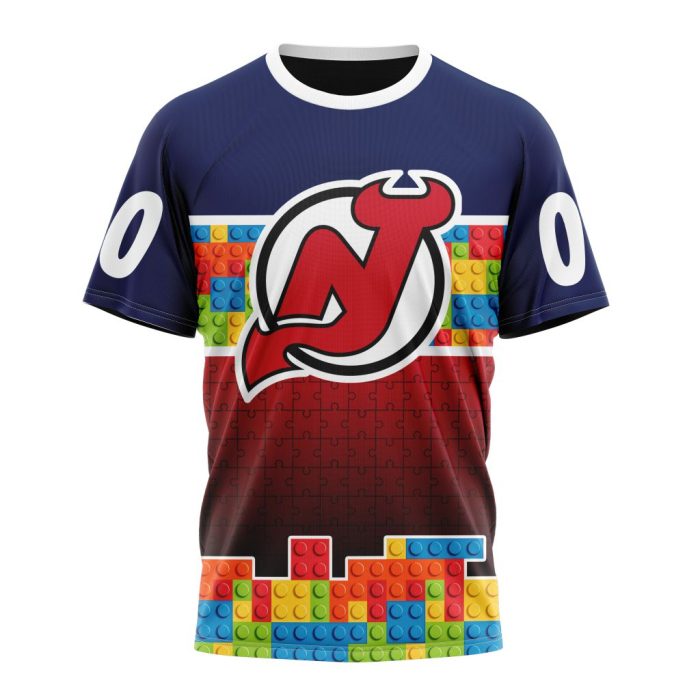 Personalized NHL New Jersey Devils Autism Awareness Design Unisex Tshirt TS5567