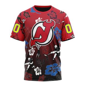 Personalized NHL New Jersey Devils Hawaiian Style Design For Fans Unisex Tshirt TS5570