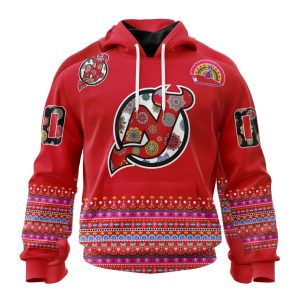 Personalized NHL New Jersey Devils Jersey Hockey For All Diwali Festival Unisex Pullover Hoodie