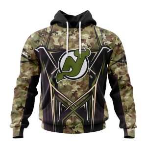 Personalized NHL New Jersey Devils Special Camo Color Design Unisex Hoodie