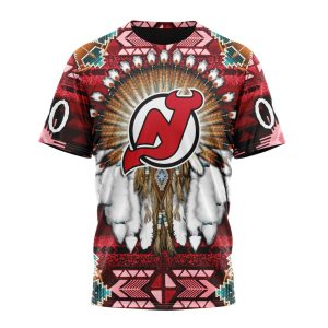 Personalized NHL New Jersey Devils Special Native Costume Design Unisex Tshirt TS5589