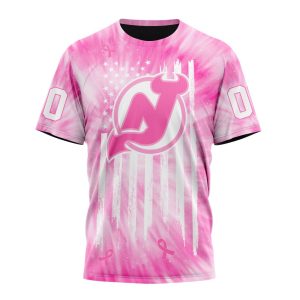 Personalized NHL New Jersey Devils Special Pink Tie-Dye Unisex Tshirt TS5592
