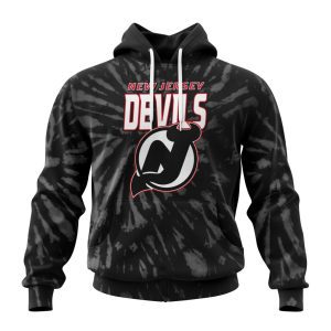 Personalized NHL New Jersey Devils Special Retro Vintage Tie - Dye Unisex Pullover Hoodie